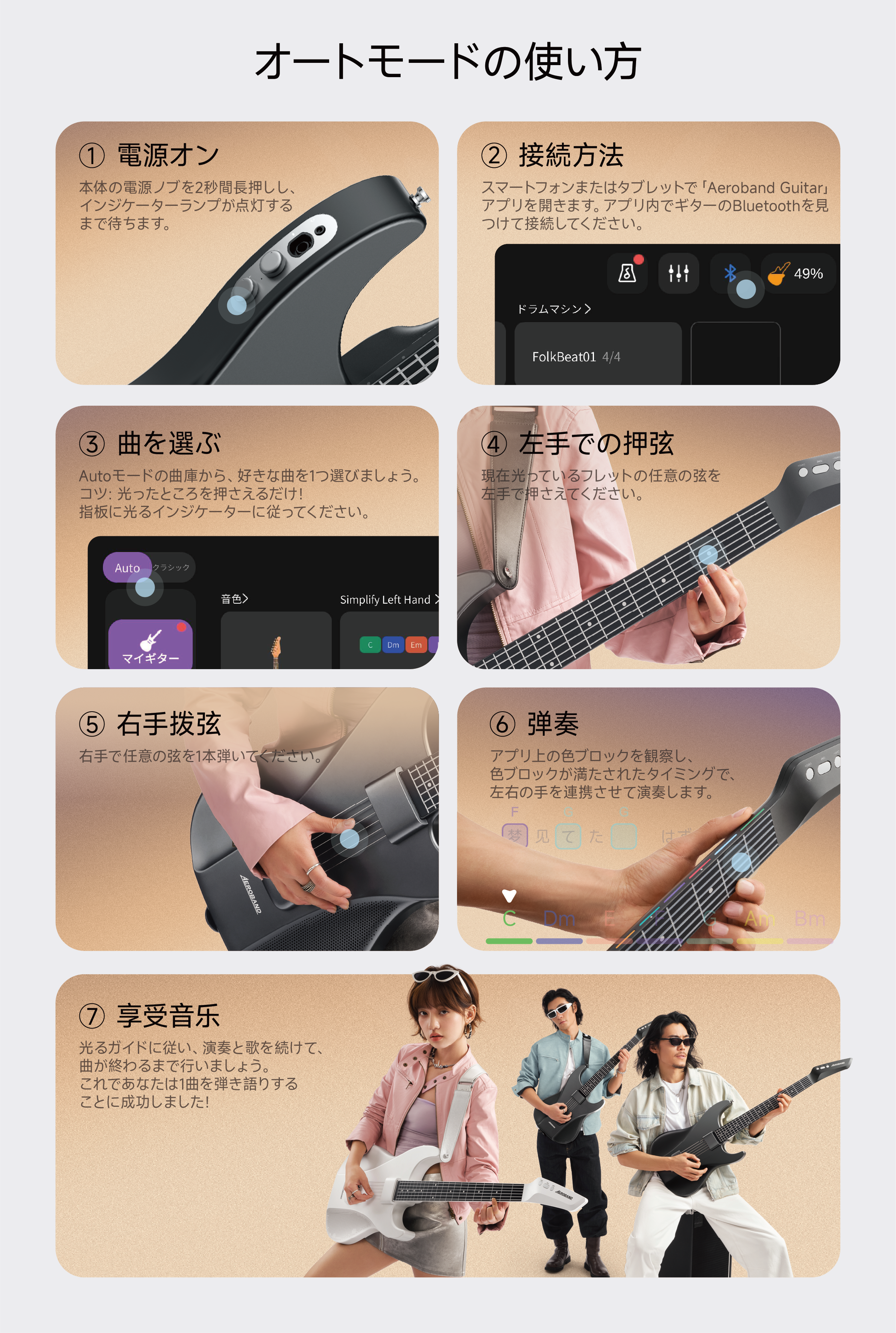 AeroBand Guitar-Smart Digital MIDI Guitar, 6 Strings, Full size AeroBand Guitar-Smart Digital MIDI Guitar, 6 Strings, Full size